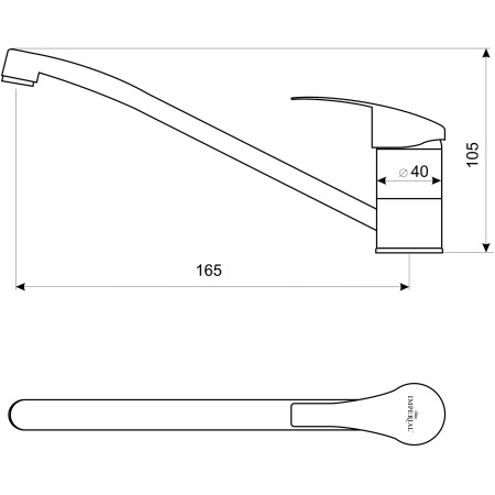 Bateria umywalkowa stojąca Liveno deca35 Rysunek techniczny baterii umywalkowej stojącej, pokazujący szczegółowe wymiary i elementy konstrukcyjne. Diagram przedstawia wysokość całkowitą, szerokość podstawy, długość i wysokość wylewki oraz rozmieszczenie uchwytów. Pomaga w precyzyjnym planowaniu montażu i dopasowaniu baterii do umywalki.