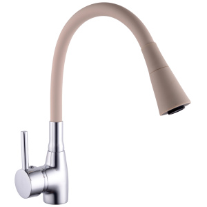 Liveno LAGUNA Beżowa bateria kuchenna z ruchomą wylewką i regulacją strumienia wody. Nowoczesny design z eleganckim matowym beżowym wykończeniem, oferująca dobrą jakość i funkcjonalność. Regulacja strumienia wody i elastyczna wylewka zapewniają wygodę użytkowania. Doskonała opcja w niskiej cenie, łącząca nowoczesny wygląd z praktycznymi funkcjami.