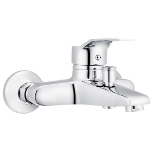 Bateria wannowa VESTO Chrom Bateria wannowa chromowana ścienna. Elegancki, błyszczący design, idealny do nowoczesnych łazienek. Solidna konstrukcja zapewnia trwałość i niezawodność, a ścienny montaż umożliwia wygodne korzystanie z wanny. Chromowane wykończenie dodaje łazience stylu i jest odporne na korozję.