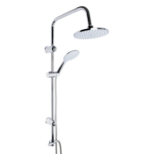 Zestaw prysznicowy Liveno VIVO Chrom Zestaw prysznicowy z deszczownicą i baterią prysznicową w kolorze chromu. Nowoczesny design z błyszczącym chromowanym wykończeniem, idealny do współczesnych łazienek. Zawiera dużą deszczownicę, funkcjonalną baterię prysznicową oraz elastyczny wąż, zapewniając stylowy wygląd i wygodę użytkowania. Doskonała opcja dla osób szukających eleganckiego i funkcjonalnego rozwiązania do prysznica.
