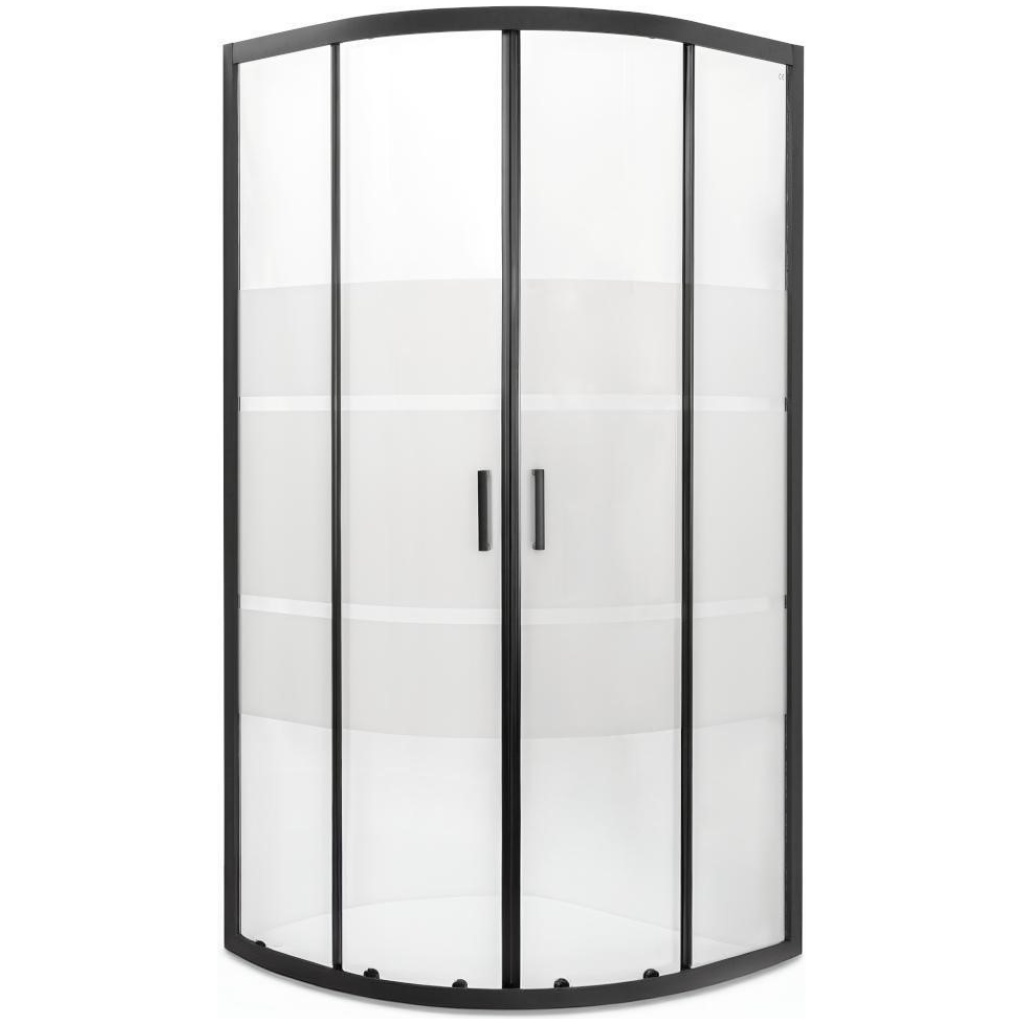 kabina prysznicowa bez brodzika 80x80 cm Liveno Kama czarna